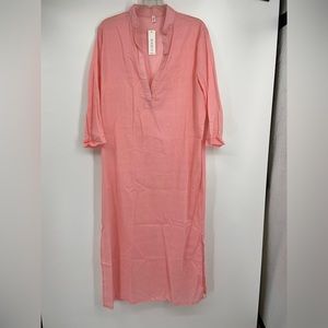 NWT, Kaftan, full length, bathing suit cover up, side slits at‎ bottom, SZ 3XL